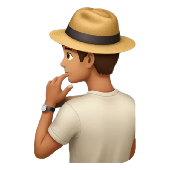 quelqu'un qui admire la vue depuis un point panoramique
 sticker