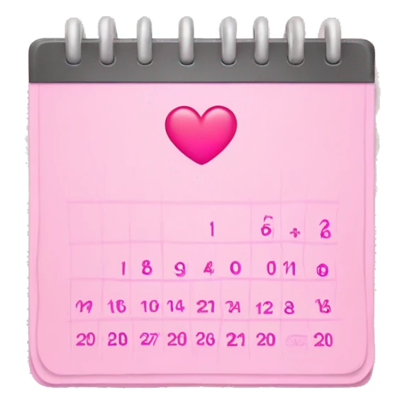 Pink Calendar with a heart a big 30 on it  sticker
