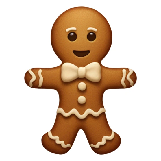 Gingerbread man sticker