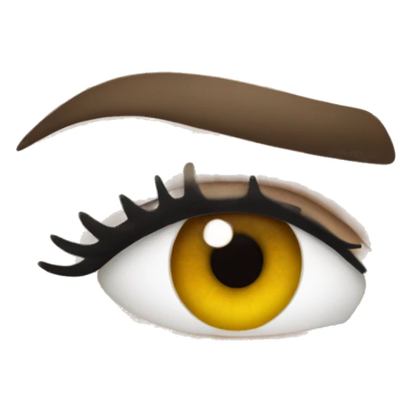woman's eye with lashes sticker