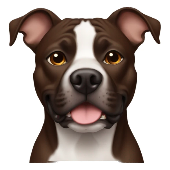 Dark brown Staffordshire terrier sticker