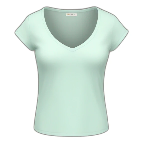v-neck top sticker