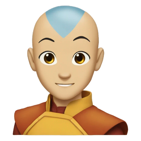 Aang in avatar statefrom avatar the last air bender sticker