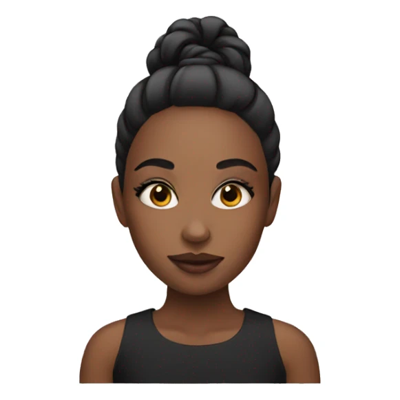 Girl with makeup  sticker