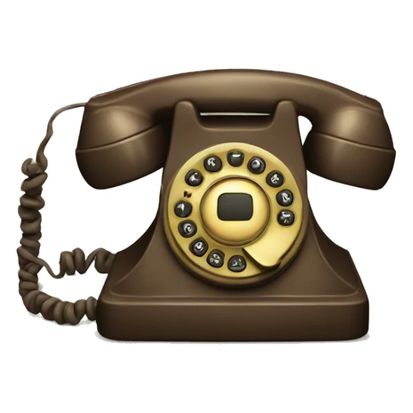 vintage phone sticker