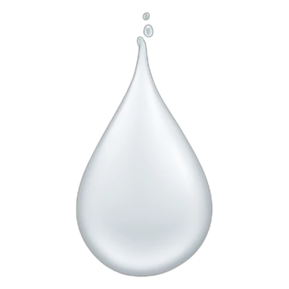 Drops of White viscous liquid sticker