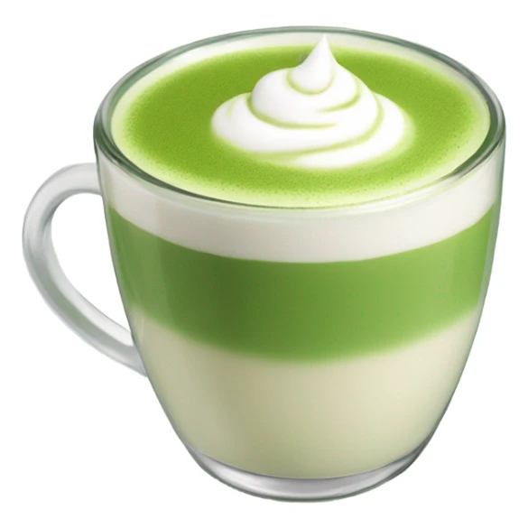Matcha latte sticker