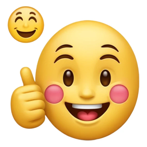 Laughing emoji combine with pointing finger emoji sticker