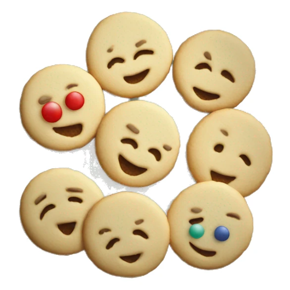 Plate of Christmas sugar cookies sticker