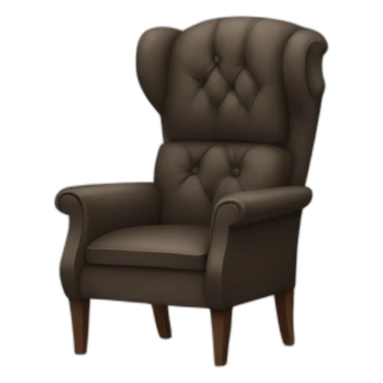 Waiting angry in a armchair sticker