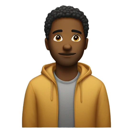 introspective male portrait indoors sticker