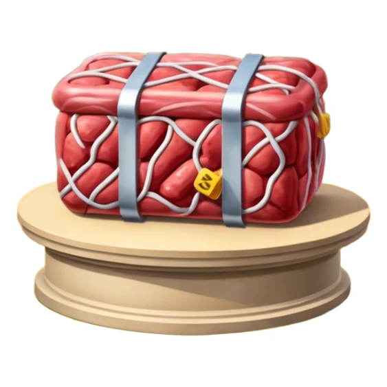  paris SPAM meat jeff koons style  sculpture art landscape painting  sticker