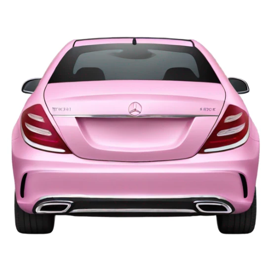 Mercedes Benz pink with white back griund sticker