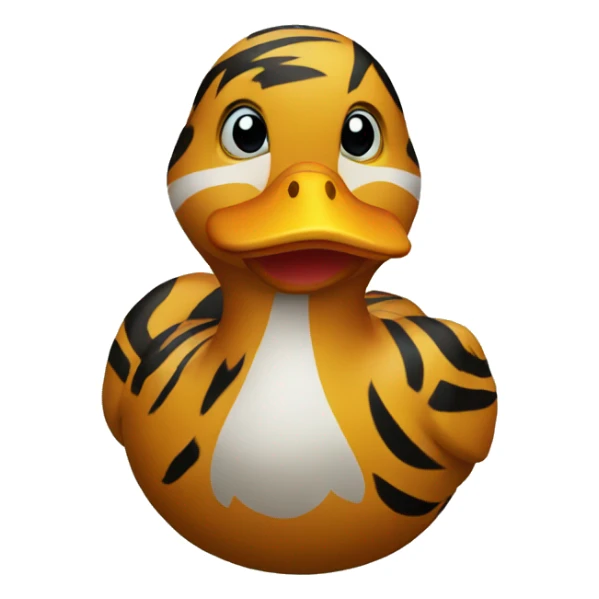 tiger duck sticker