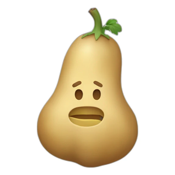 une patate avec des bras en allumettes sticker