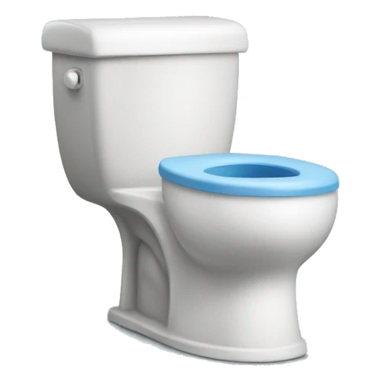 toilet with head popping out of it sticker