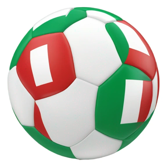 Football world cup with italian flag sticker