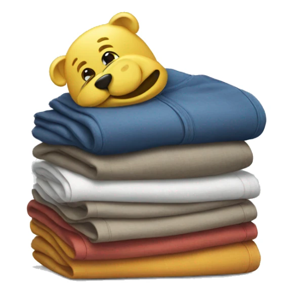 stack of clothing sticker