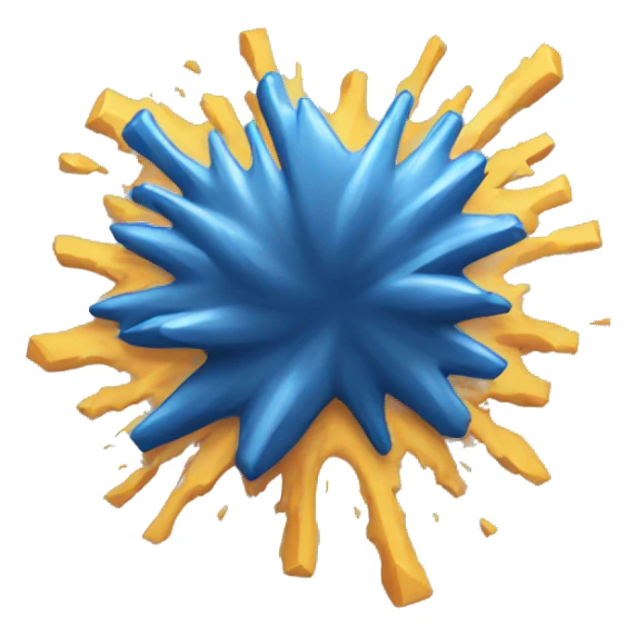 flat zig-zag explosion sticker