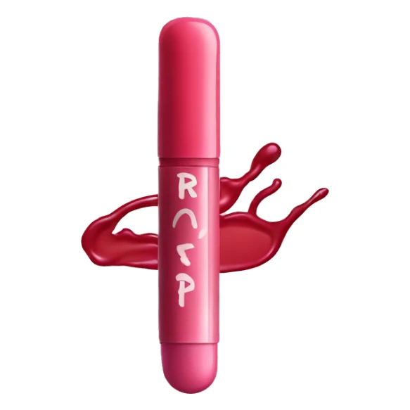 A lipgloss on which the word “rhode” is written sticker