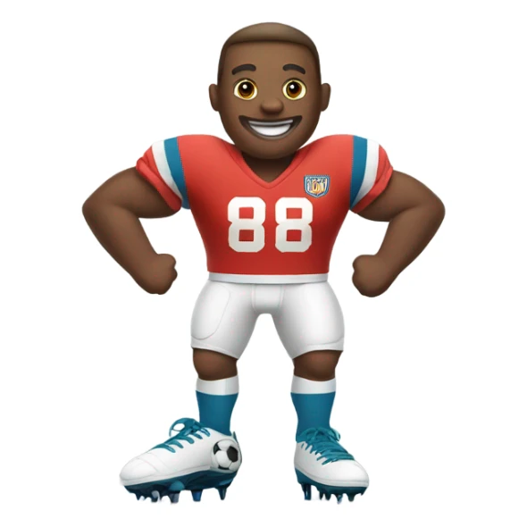 Football as a person sticker