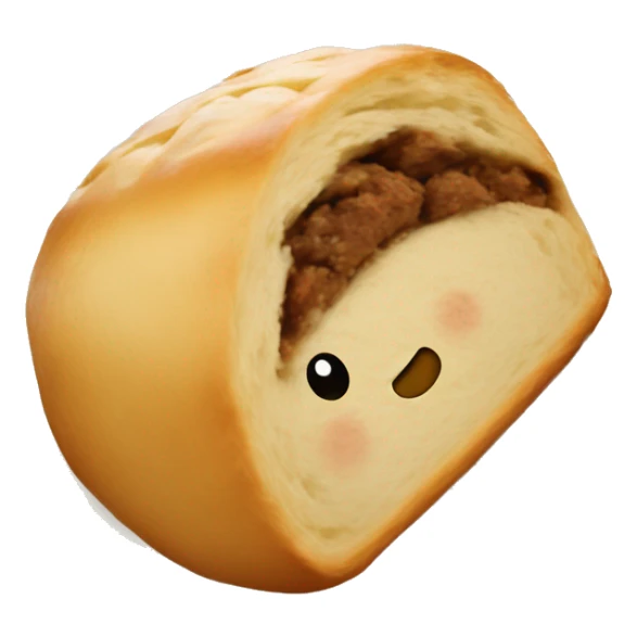 Baked southern roll holding a biscuit sticker
