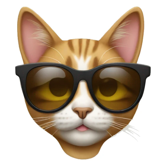 Cat with sunglasses sticker