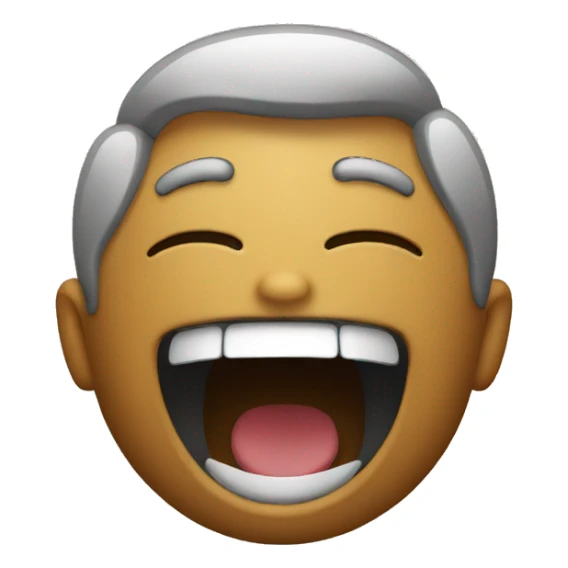 Funny singing emoji  sticker