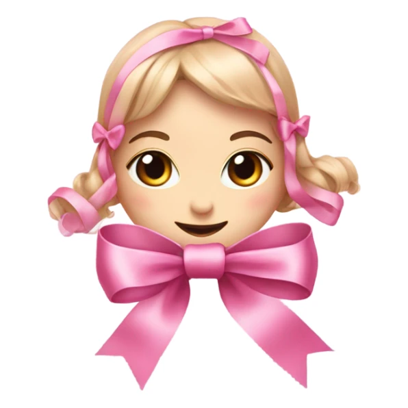 pink ribbon coquette sticker