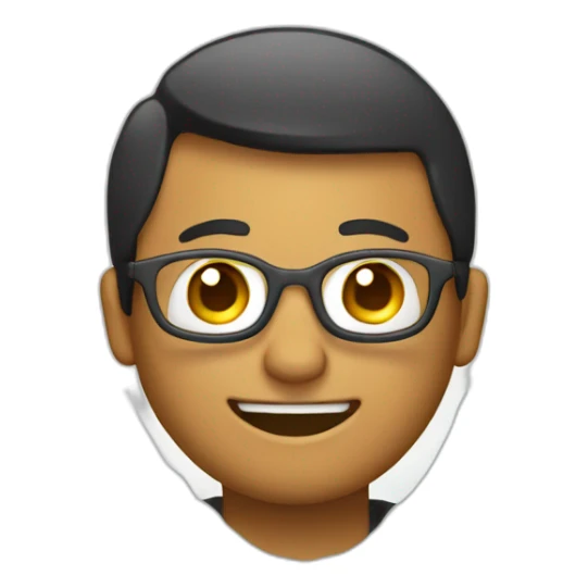 Trabajando frente a una laptop muy feliz sticker