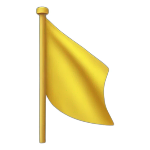 Yellow flag sticker