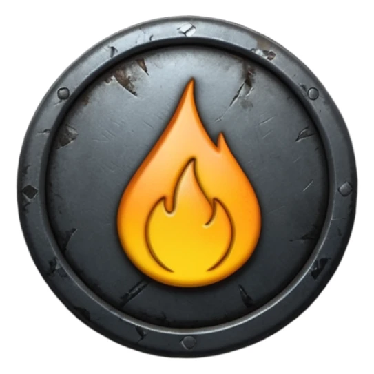 Create a custom emoji badge featuring a stylized, glossy letter “S”. Design the badge in the dark metallic Iron rank style from League of Legends. Use rough metal textures, dark gray tones, and a gritty, heavy look. Add subtle dim glows. Premium, sharp, and readable at small sizes.
 sticker