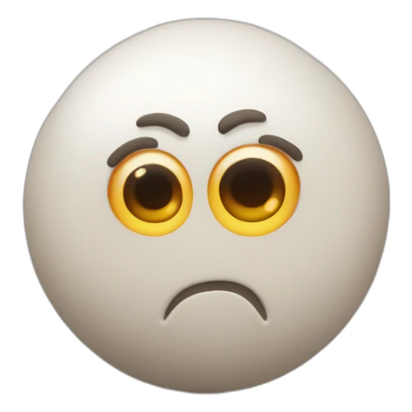 3d sphere with a cartoon uttermost skin texture with big playful eyes sticker