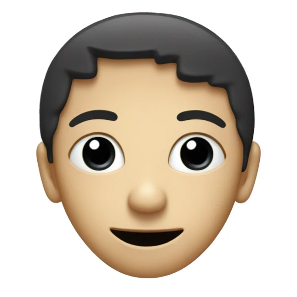 A cursor with black limbs, black oval eyes and an oval mouth with black arms sticker