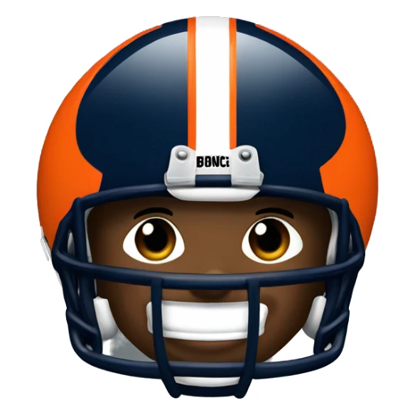 NFL football player, Denver broncos, tackle   sticker