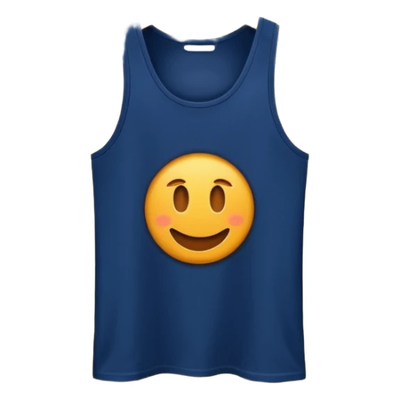 navy blue tank top on a hanger sticker