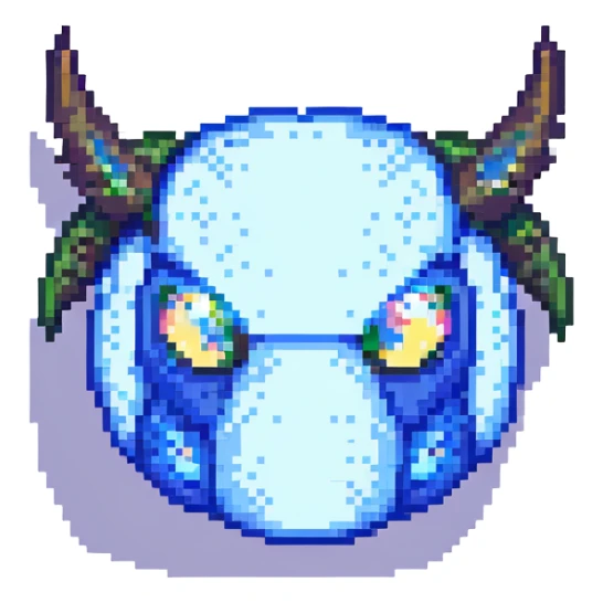 discord logo, pixel art style, no text sticker