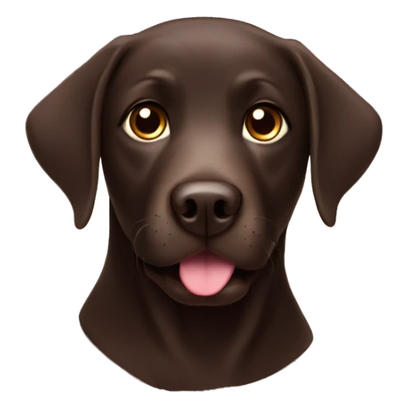 Dark Chocolate Labrador with cute stars and sparkles  sticker