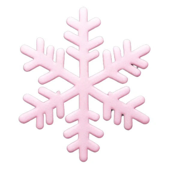 pastel pink snowflake  sticker