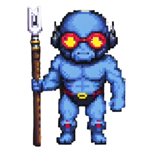 Cyclops with club sticker