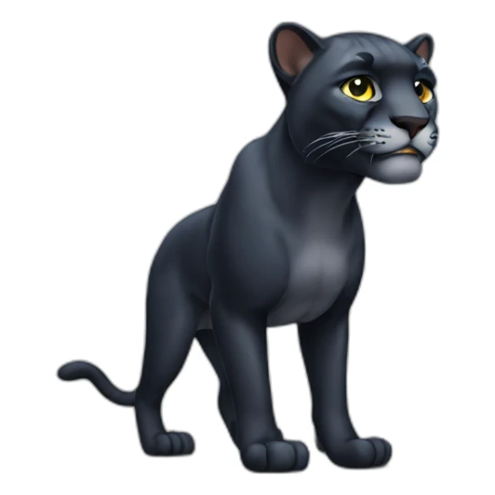 Panther full body sticker
