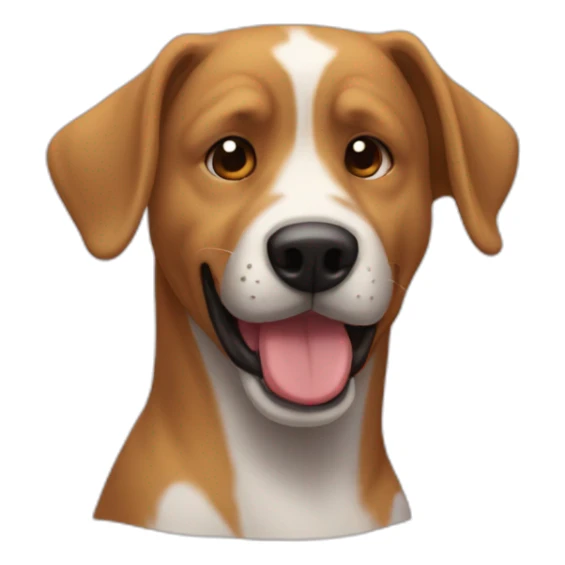 Un chien qui fait un fuke sticker