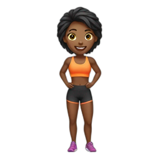 fitness girl sticker