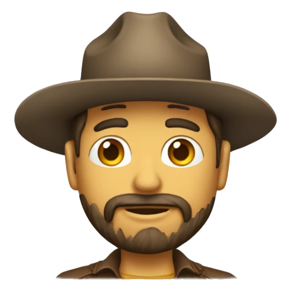 Cuyo con un sombrero de vaquero  sticker