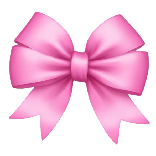 pink bow  sticker