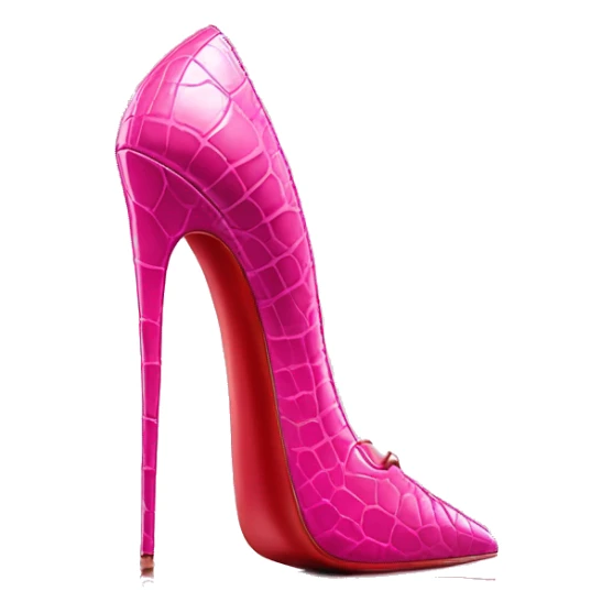 louboutin pink so kate crocodile stiletto sticker