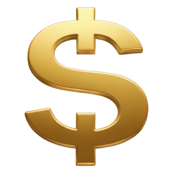 pink and gold dollar sign sticker