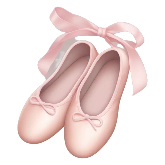pale pink ballet shoes sticker