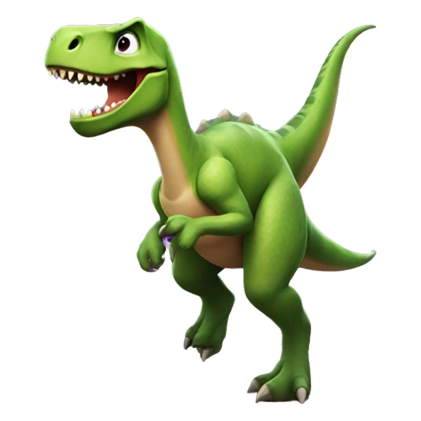 Å dinosaur playing fortnite sticker