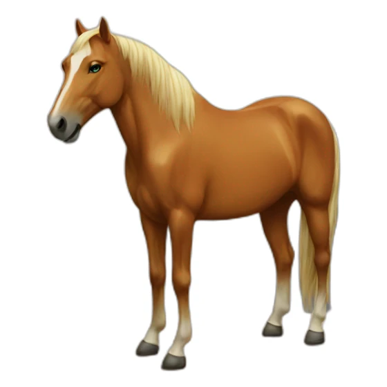 horse behind sun sticker